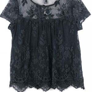 Lace Short Sleeved Top